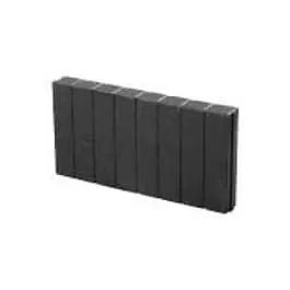 Quadrobandpalissade 8x25x100 cm zwart
