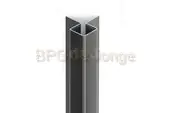 Eternit buitenhoek symmetrisch siding C50 Zwart 35x25 lang 300 cm