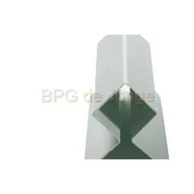 Eternit buitenhoek symmetrisch siding C01 Wit 35x25 lang 300 cm