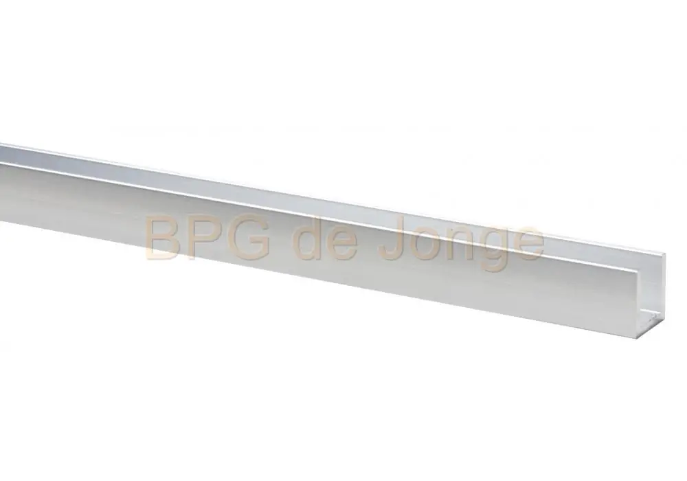 U-profiel aluminium brute 10x10x10x1,5mm 2m