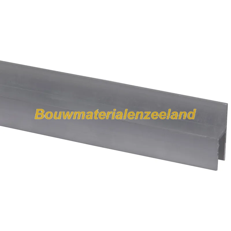Stoeltjesprofiel gs.1 aluminium brute 26x8x1.5x15mm 100cm