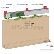 Henderson verpakte Husky set, 2000mm alu geanod. - 100kg