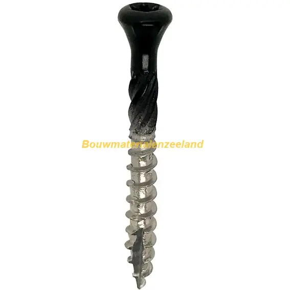 Woodies potdekselschroef 5.0x40 verzonken kop zelfborende punt tx-25 deeldraad rvs 410