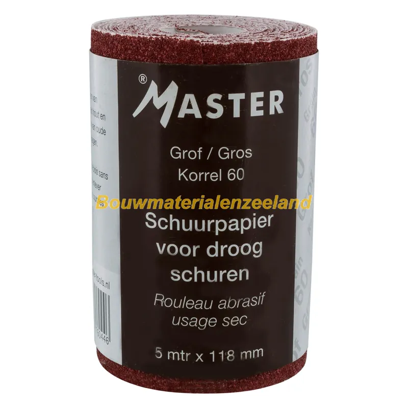 Master schuurrol droog 118mmx5m1 60
