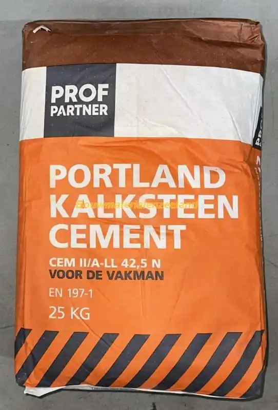 Profpartner Portlandkalksteen cement CEM II/A-LL 42,5 N zak 25 kg