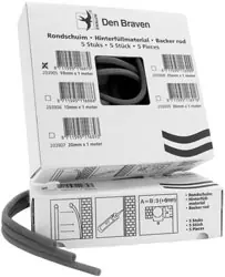 Zwaluw Rugvulling P.U. rond (open cel) 10 mm doos 5 m1