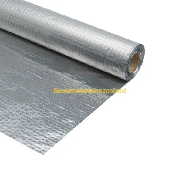 Miofol 125 AV gewapende folie dampdicht aluminium 1500mm rol 50 m1