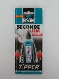 Bison Secondelijm tipper vloeibaar op kaart tube 3 gr