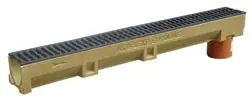 Aco Euroline verz,sleufr. 100cm,onderuitloop