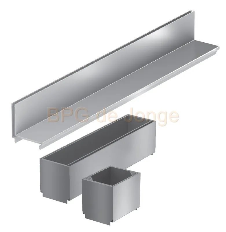ACO Slotline opzet RVS H=65mm L=1000mm icm Hex 2.0 en Euroline