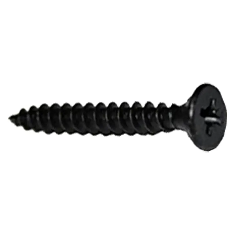 Sx houtschroef 5.0x50 zwart 10st