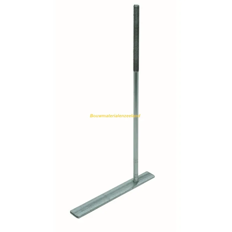 GB excentrisch muurplaatanker M12x600 plaat 225 verz. staal