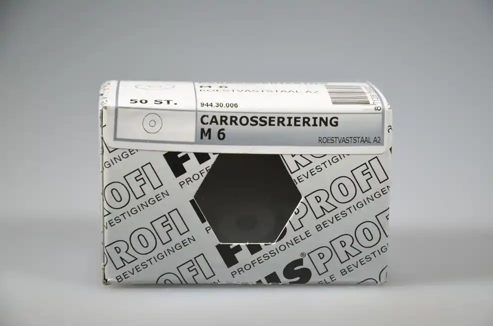 FIS PROFI carrosseriering M6x1.5 DIN9021 rvs A2 AISI304 ds 50 st