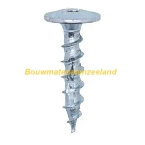 Woodies Ult. tellerkopschroef 6.0x30 tellerkop zelfb. pt tx-30 voldraad verzinkt ds 100 st