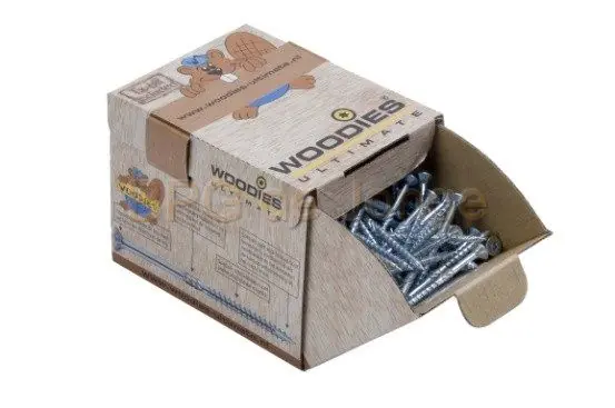 Woodies Ult. spaanplaatschroef 4.0x40 verz. kop zelfb. pt tx-20 voldraad verzinkt ds 200 st