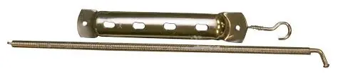 QlinQ spiraaldeurveer 10x350 mm vernikkeld