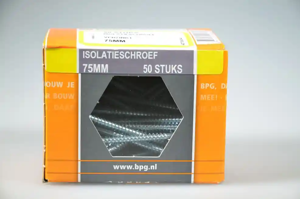 isolatieschroef 4.2x75 trompetkop deeldr verz ds 50 st