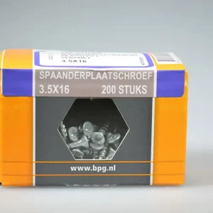 spaanplaatschroef 3.5x16 verz. kop pozidriv voldr neutraal verpakt verz. ds 200 st