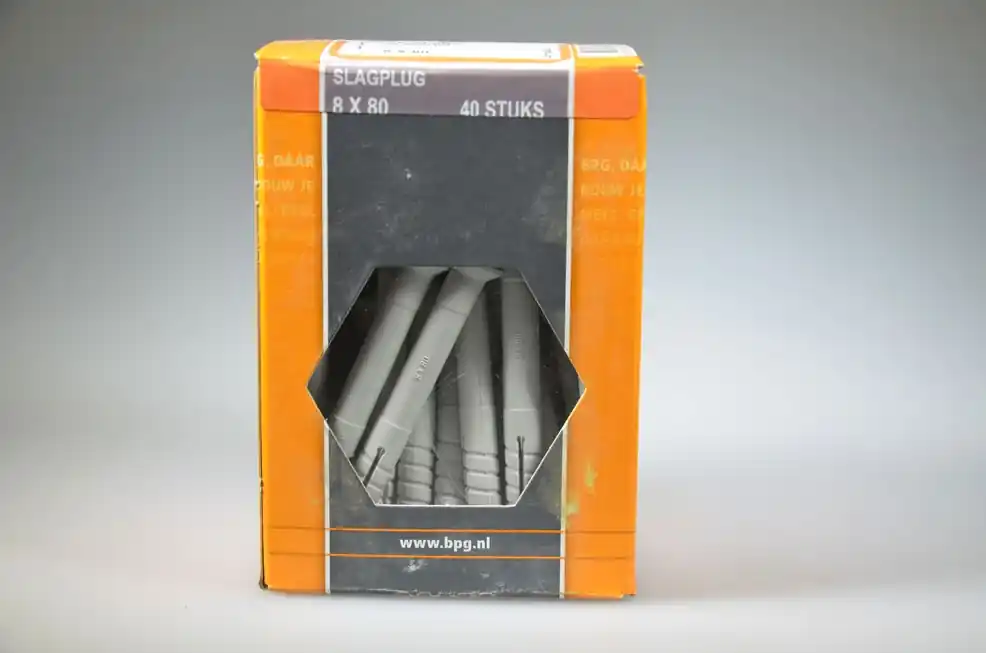 slagplug 80 verz. kraag nylon/staal ds 40 st
