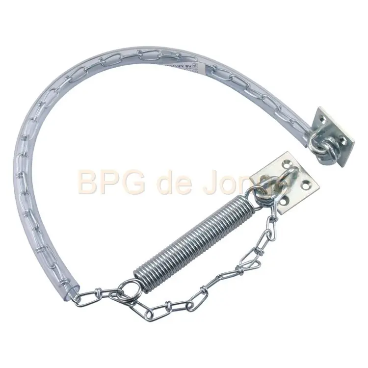 Stormketting staal met veer 40-60kg verzinkt