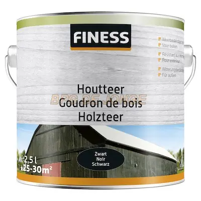 Finess Houtteer zwart bublik 2,5 ltr