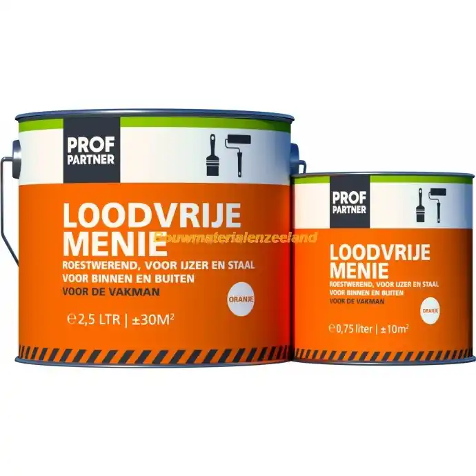Loodvrije menie oranje 2,5 ltr
