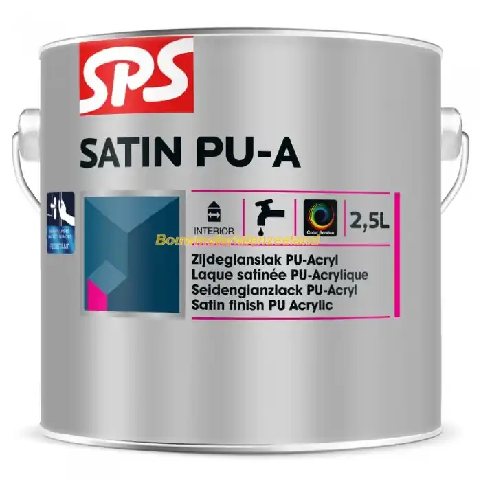 SPS Satin PU-A RAL 9010 bi blik 2,5 ltr