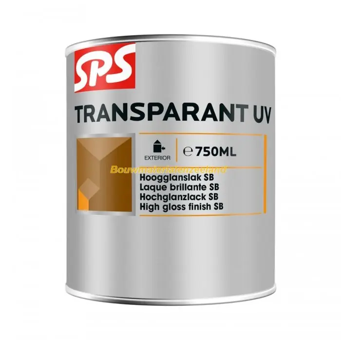 SPS Transparant UV teak 9204 bu blik 750 ml