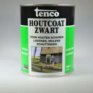 TENCO HOUTCOAT ZWART 1L.