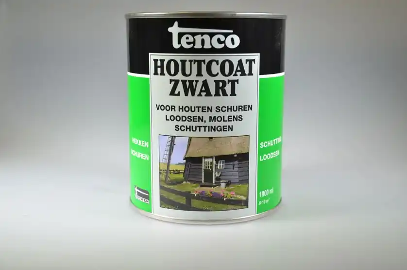 TENCO HOUTCOAT ZWART 1L.