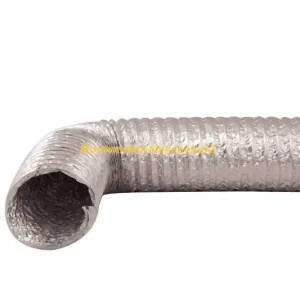 Flexibele aluminium afvoerslang diam. 102mm 3,0 meter