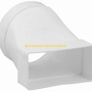 Overgangsstuk recht diam. 100mm-110x54mm