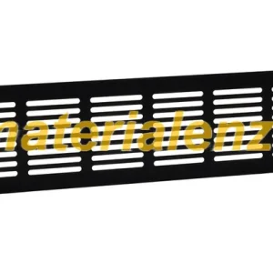 Plintrooster 400x80mm zwart