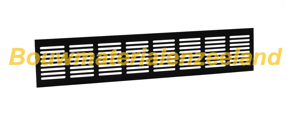 Plintrooster 400x80mm zwart