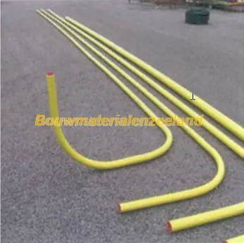 Pvc doorvoerbocht 63mm geel 300 cm