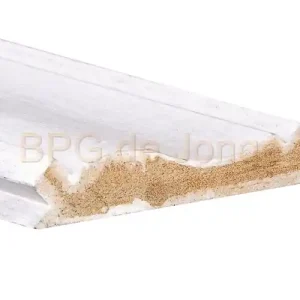 Gootlijst meranti 60 mu wit gegrond 28x145mm 4900mm 2 st/bdl FSC Mix 70%