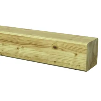 Douglas geschaafde paal 8,5 x 8,5 x 300 cm, groen ge#mpregneerd.