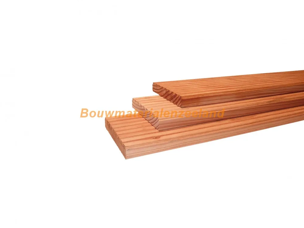 Douglas geschaafd dekdeel gedroogd 2,4x13,8x500 cm blank (vlonderplank) Antislip