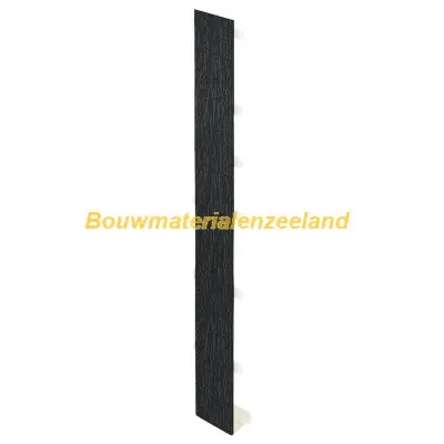 Tussenstuk 350mm Keralit dakrand zwartgrijs classic nerf