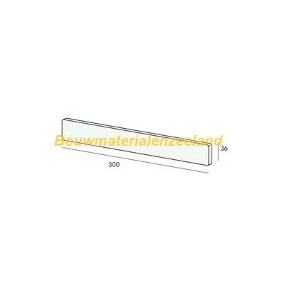 Eindkap Lignodur Stone 30cm beton lichtgrijs