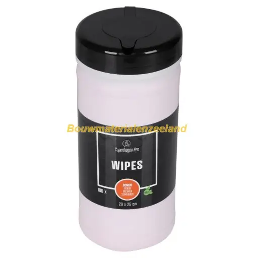 Copenhagen Pro Wet Wipes Eco ultrascrub, in dispenser, (100 stuks)