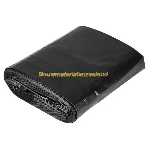 Copenhagen Pro Bouwfolie LDPE, 4 x 12,5 mtr, 24MU, Zwart