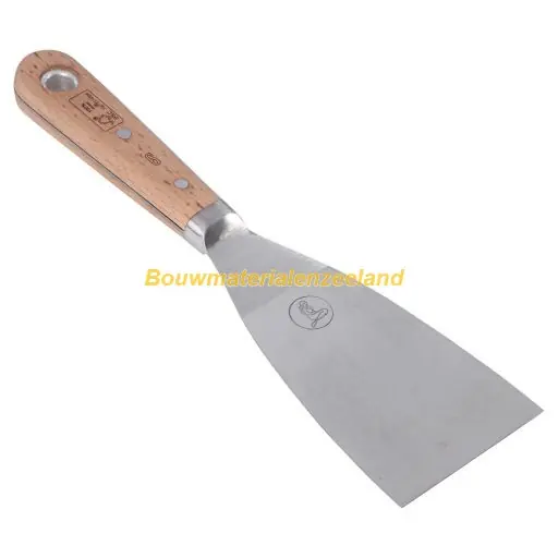 Copenhagen Pro Plamuurmes Engels model, 63 mm, houten handvat