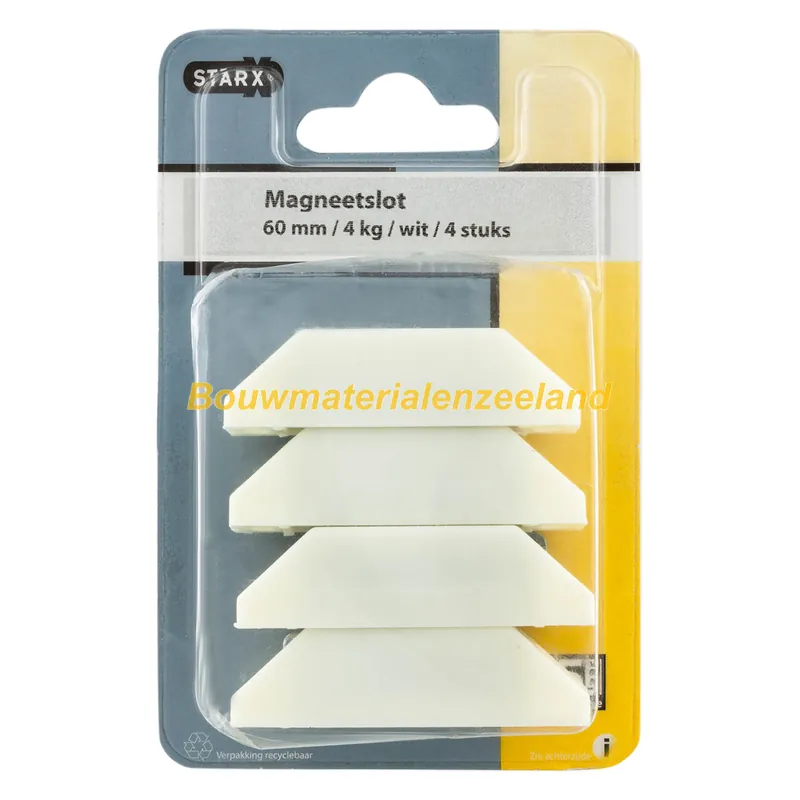 Sx magneetslot 4 kg wit pak 4 st