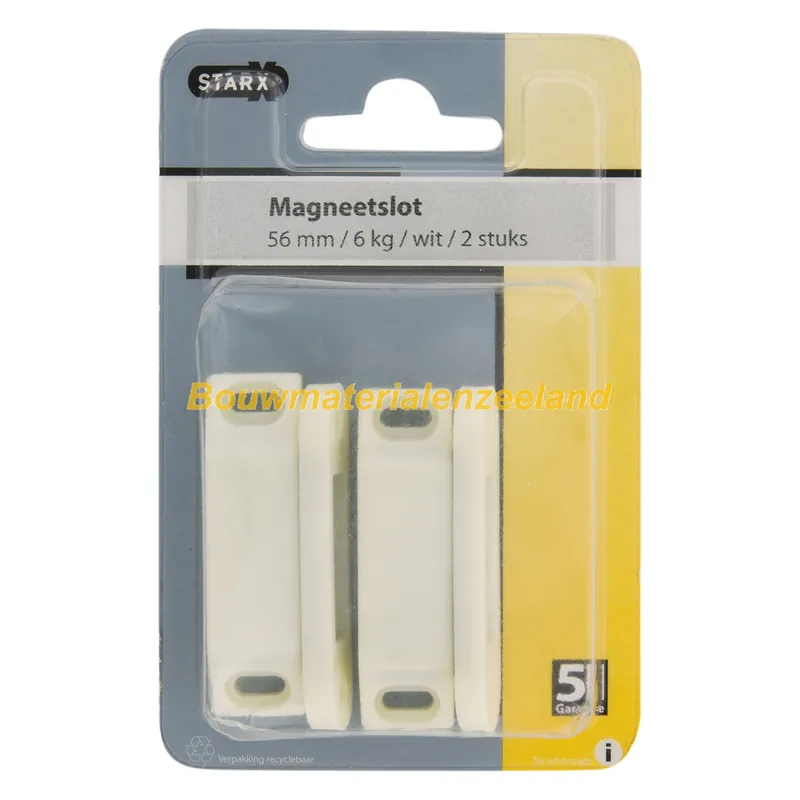 Sx magneetslot 6 kg wit pak 2 st