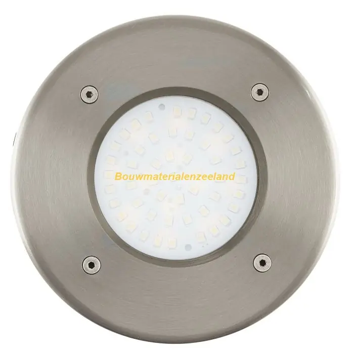 EGLO LED Grondinbouwspot LAMEDO rond RVS