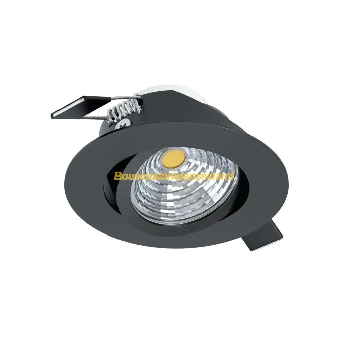 EGLO LED Inbouwspot SALICETO rond dimbaar Kantelbaar zwart