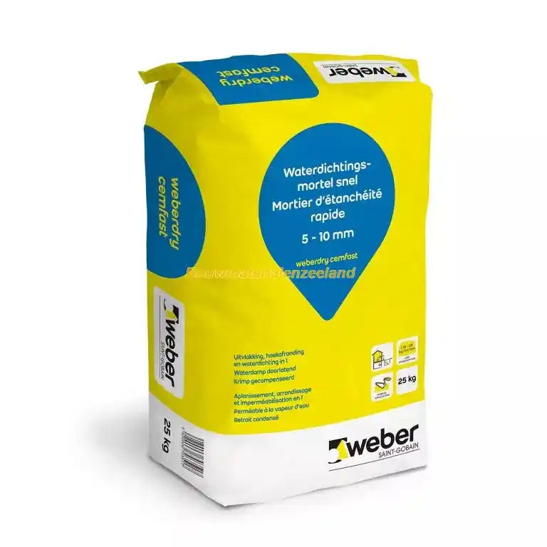 Weber Dry cemfast afrondingsmortel zak 25 kg