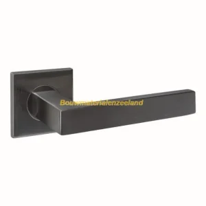 Deurkruk Q 05 op rozet verdekt 53x53x6mm PVD antraciet