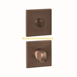 WC-sluiting verdekt 53x53x6mm met stift 6-8mm PVD brons